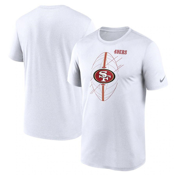 Men's San Francisco 49ers White Legend Icon Performance T-Shirt